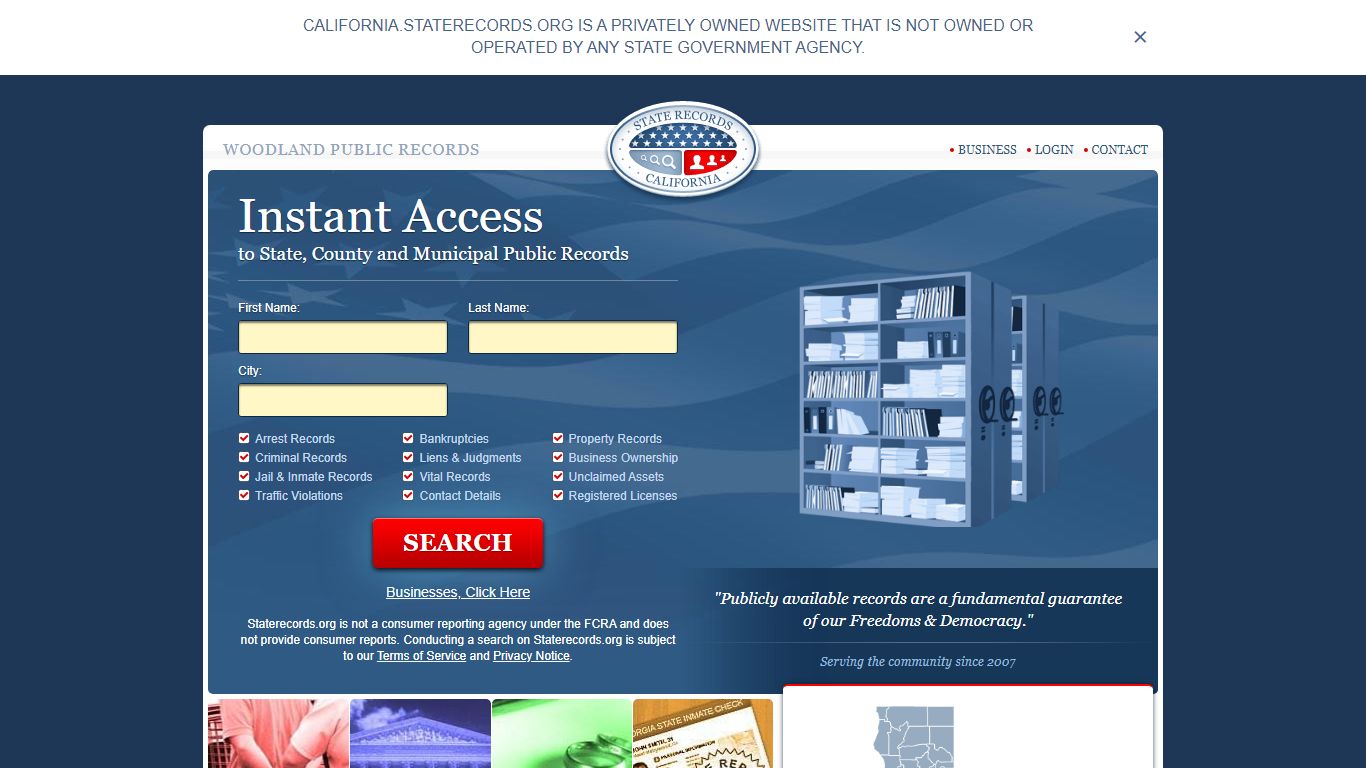 Woodland Arrest and Public Records | California.StateRecords.org
